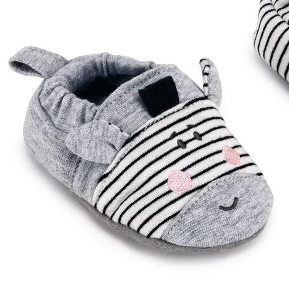 Zebra Demdaco Soft Baby Booties - Picture 1 of 9